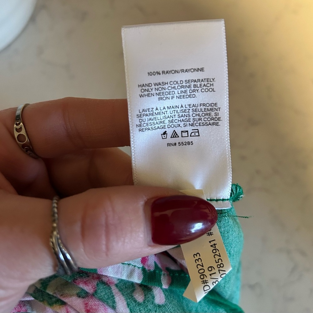 NWOT Green Floral Print Deep V Halter Maxi Dress Size Medium - Picture 9 of 16